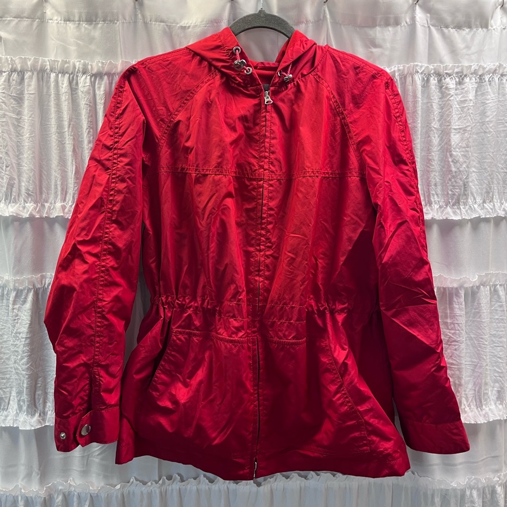 Liz Claiborne- Red Women's Rain Jacket
